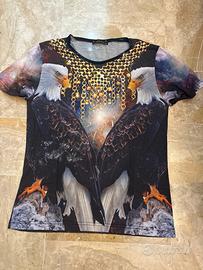 T-shirt - Eagle & Galaxy Print - Size L