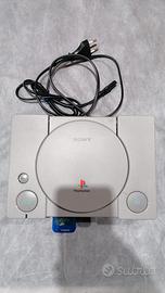 Console PS1 con cavi e controller 5 giochi vintage