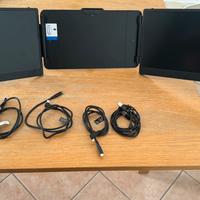 Monitor portatile schermo doppio  14” per laptop