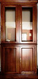Libreria e Scrivania in Legno Noce