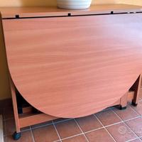 Tavolo Foppapedretti pieghevole ovale con 4 sedie