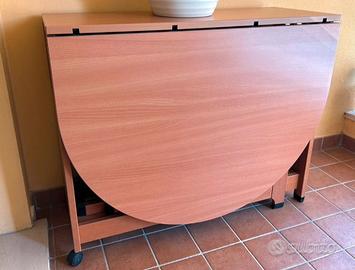 Tavolo Foppapedretti pieghevole ovale con 4 sedie