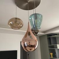 Lampadario Vetro Murano e Metallo