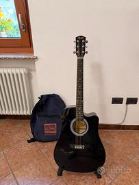 Squier SA-105CE chitarra acustica elettrificata + 