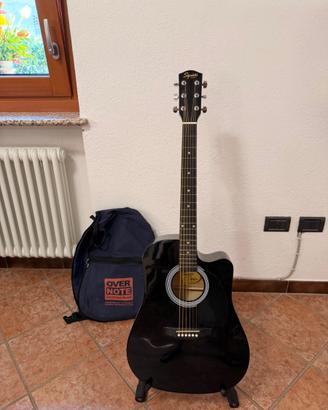 Squier SA-105CE chitarra acustica elettrificata + 