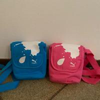 Borse Puma fucsia e azzurra