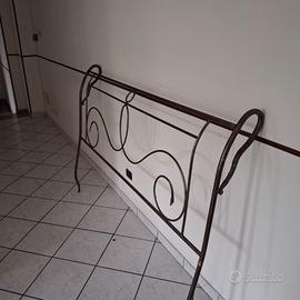Testata matrimoniale letto in  ferro battuto