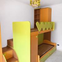 Cameretta completa a ponte con letto a castello