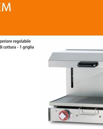 Gratinatrice gril salamandra bistecchiera tostiera