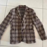 Giacca uomo a quadri in misto lana