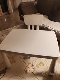 Tavolo e sedia Ikea Mammut