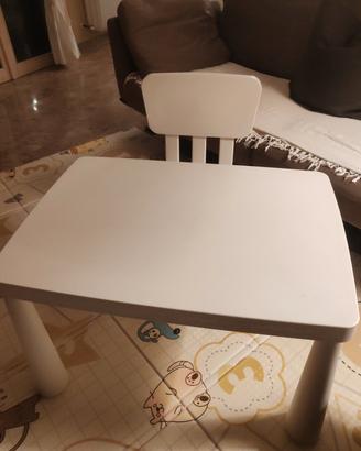 Tavolo e sedia Ikea Mammut