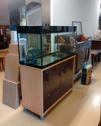 acquario con mobile vitrea jw100