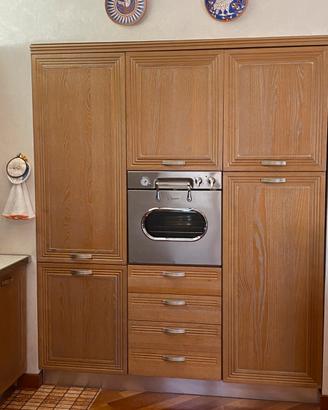 Cucina completa rovere/argento Zaccariotto