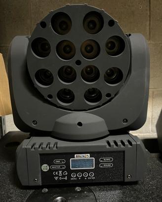 Testa mobile Shehds led beam 12x12w RGBW nuova