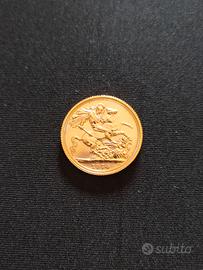 Sterlina d'oro Elisabetta II 1974