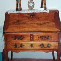 -RIBALTINA FRANCESE D' EPOCA 700 IN LEGNO DI NOCE