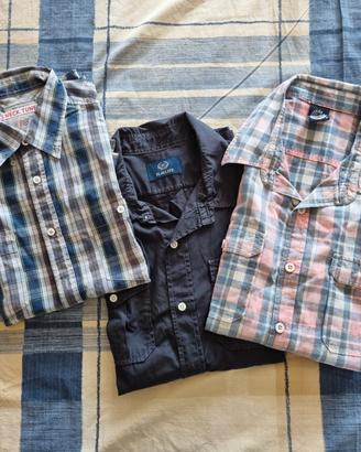 Set 3 camicie uomo cotone manica corta – Slim Fit 