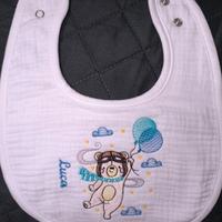 Coperte, bavaglini, accappatoi personalizzati 