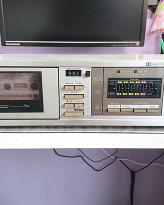 Piastra deck a cassette stereo vintage Toshiba