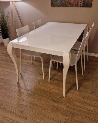 Tavolo allungabile Miniforms Ghost 150x90 bianco