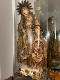 Campana in vetro con Santa 