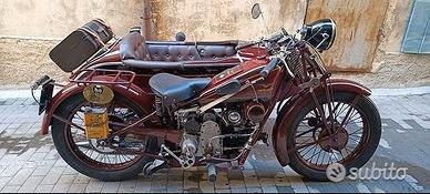 Moto Guzzi sport 15 con Sidecar anni '30