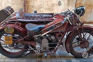 Moto Guzzi sport 15 con Sidecar anni '30
