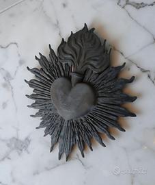 Decorazione arte statua sacro cuore gesù ex voto 