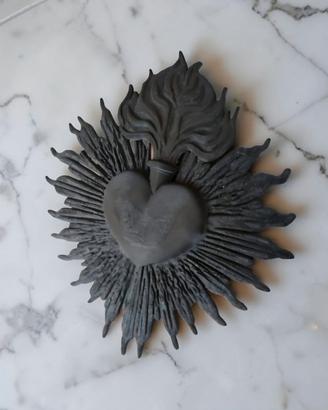 Decorazione arte statua sacro cuore gesù ex voto 