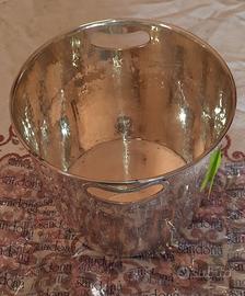 Secchiello ghiaccio placcato argento