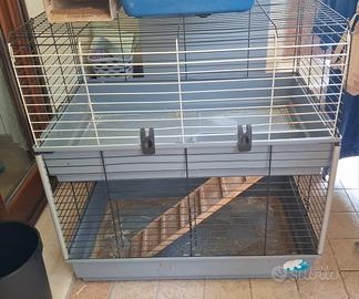 Gabbia per conigli a due piani Rabbit 100 Double