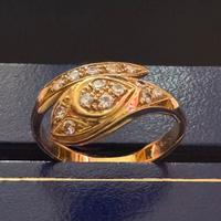 Anello vintage con brillantini