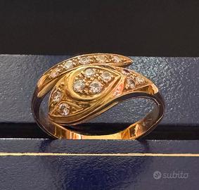 Anello vintage con brillantini