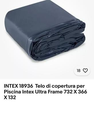 Telo copertura Piscina Intex Frame 732x366x132