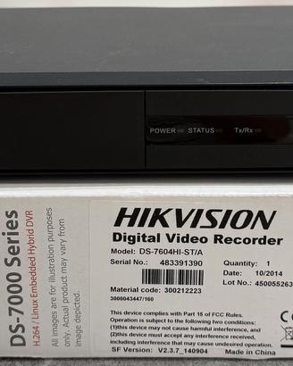 DIGITAL VIDEO RECORDER CON 4 NETWORK CAMERA IP