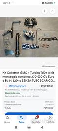 kit collettori GMC td04 per Abarth 