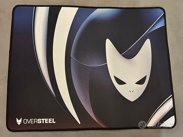 Tappetino Mouse OVERSTEEL Design Gatto Bianco