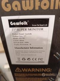 monitor gaming 27 pollici curvo 180 HZ