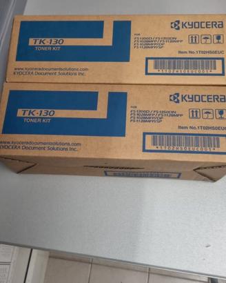 2 pz Toner Kyocera TK 130 nuovi con scatola