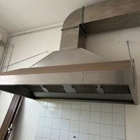 Cappa industriale in acciao inox