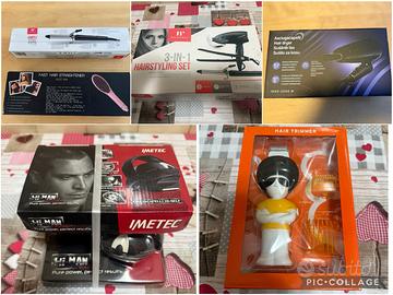 Lotto 8 accessori per cura dei capelli (nuovi)