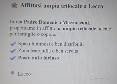 Trilocale a Lecco con AGENZIA