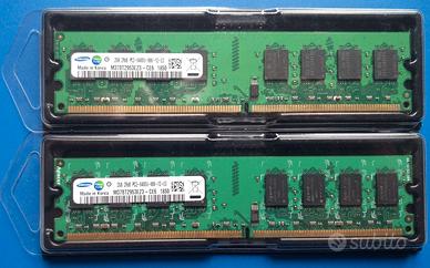 MEMORIE RAM SAMSUNG 4 GB (2 x 2 GB) DDR2 800 MHz