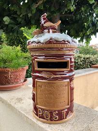 Giara cassetta lettere o ceramica porta biscotti