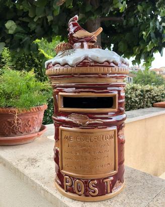 Giara cassetta lettere o ceramica porta biscotti
