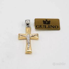 Ciondolo oro 18 kt "Croce con..." E.1150