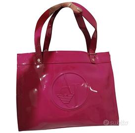 Borsa Armani Jeans in vernice rosa Abbigliamento e Accessori In vendita a Lodi