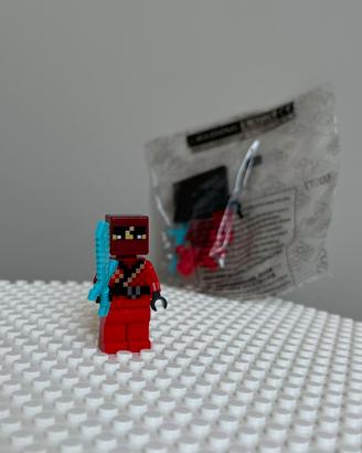 Ninja rosso minecraft lego compatibile
