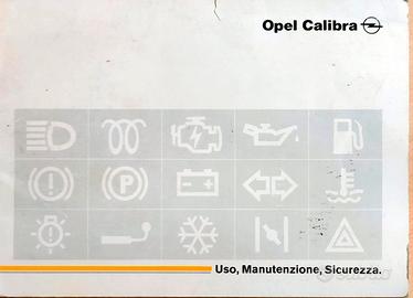 Libretto uso e manutenzione Opel Calibra